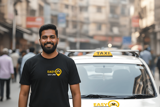 Happy customer giving a thumbs up for Easy Go Cab service in Kolkata